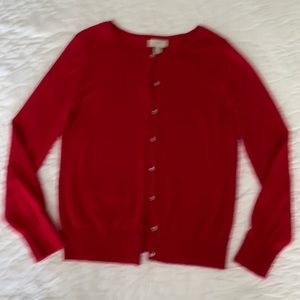 Loft small red cardigan
